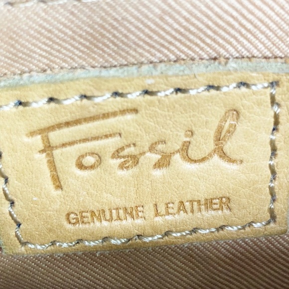 Fossil tan pebbled leather shoulder purse - Picture 8 of 11